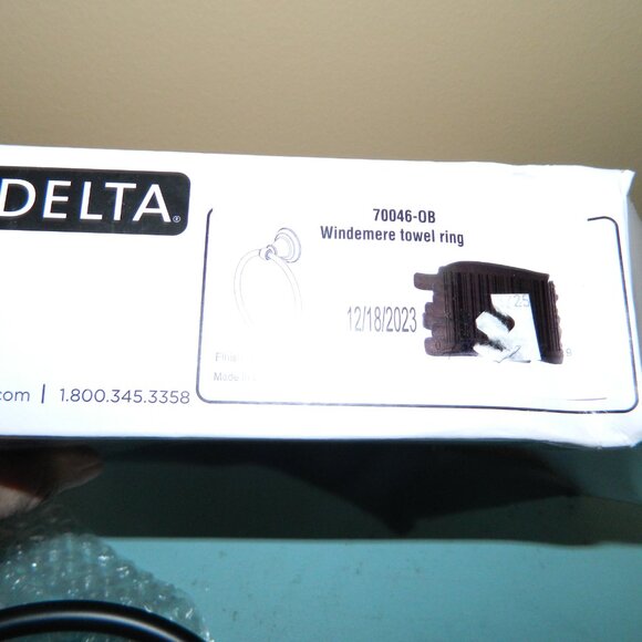 Delta Windemere Towel Ring Oil Rubbed Bronze - Picture 3 of 4